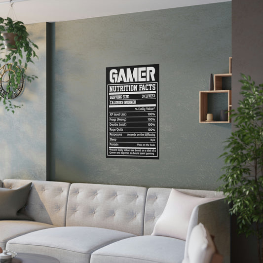 Gamer Nutrition Satin Posters (210gsm)