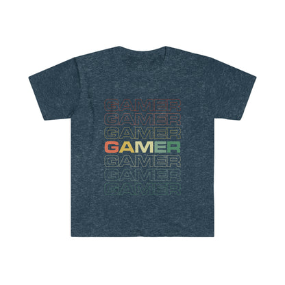 GAMER Camiseta unisex de estilo suave 