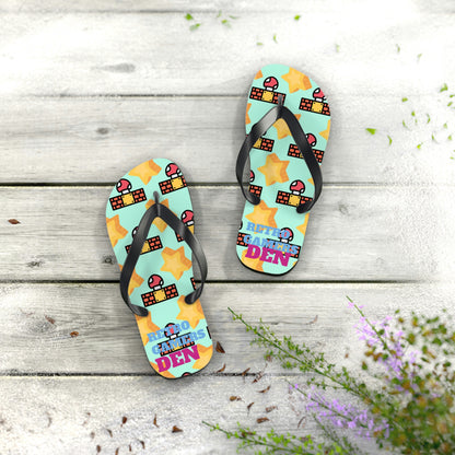 Mario World Flip Flops