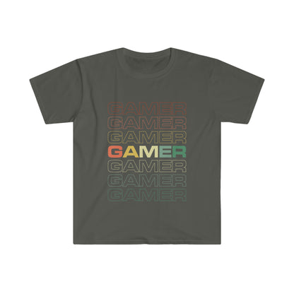 GAMER Camiseta unisex de estilo suave 