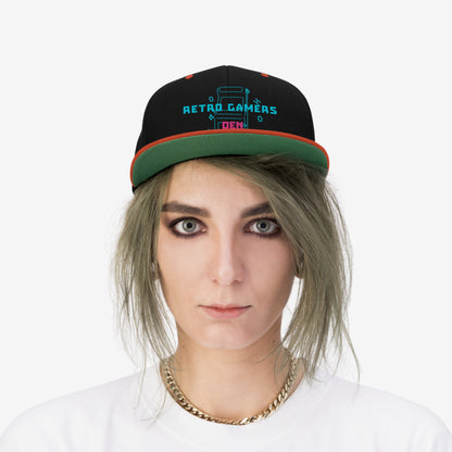 Gorra plana unisex Retro Gamers Den 