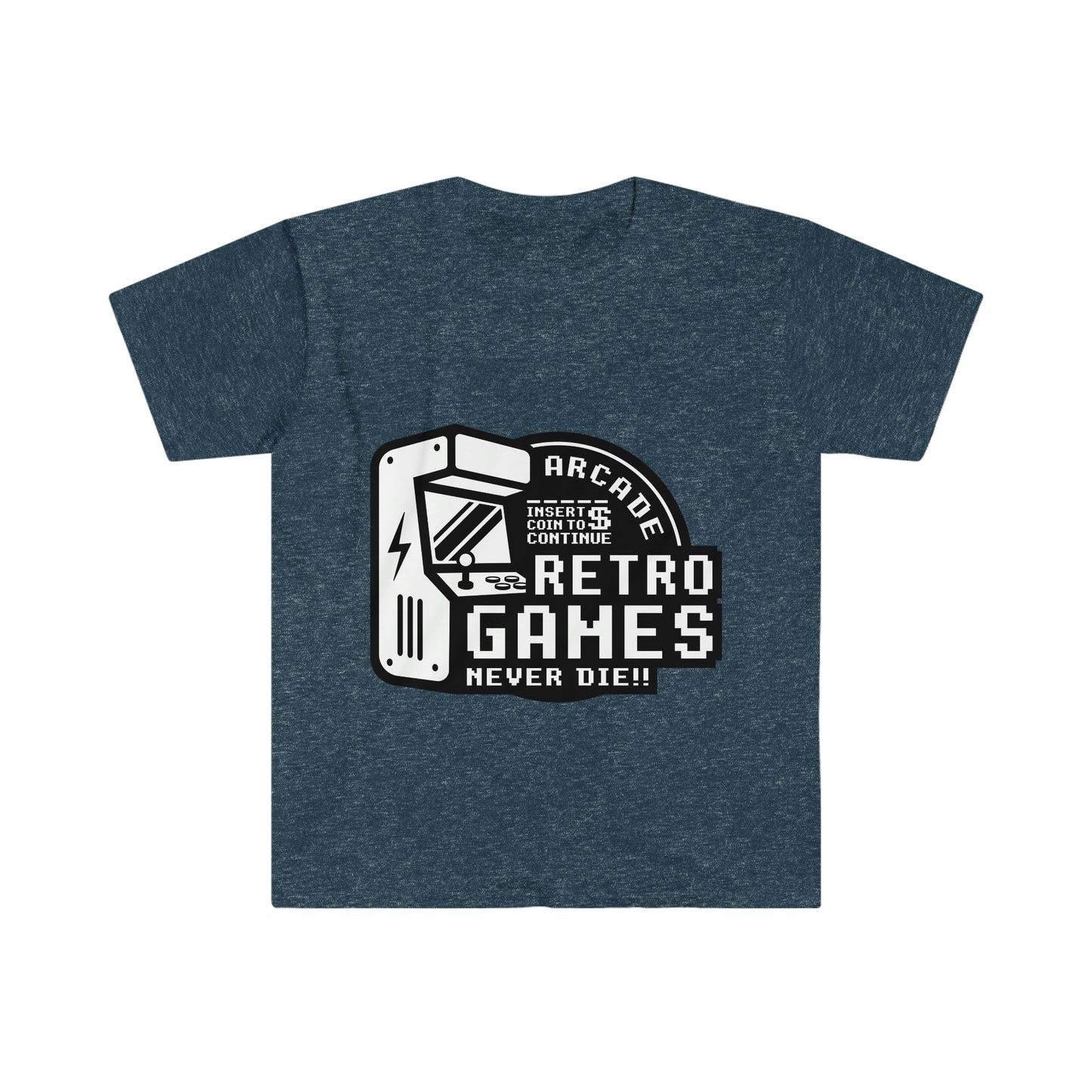 Retro Games camiseta blanca unisex Softstyle 