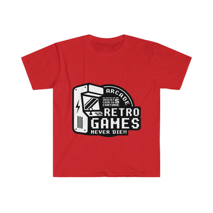 Retro Games camiseta blanca unisex Softstyle 