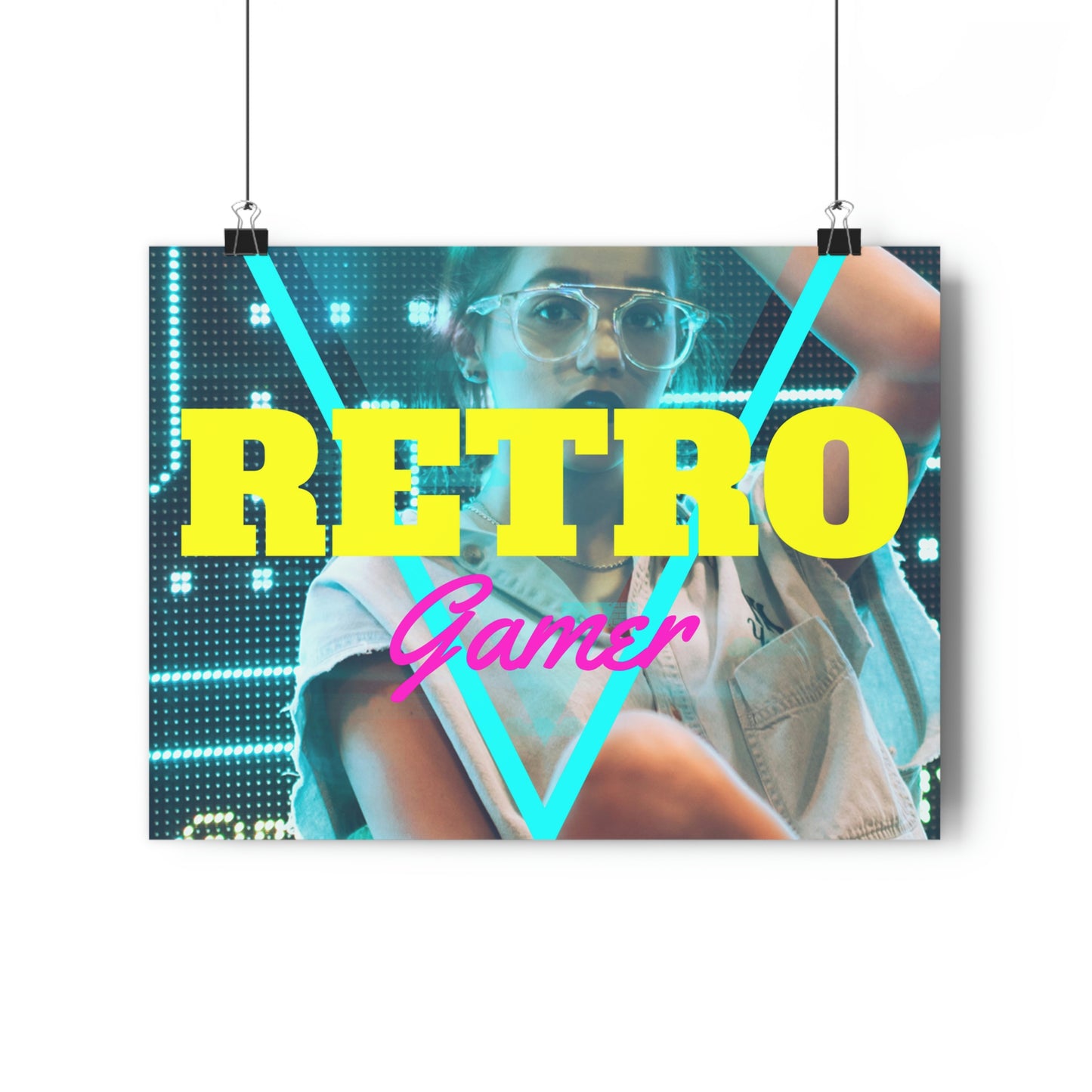 Póster Premium original de jugador retro 