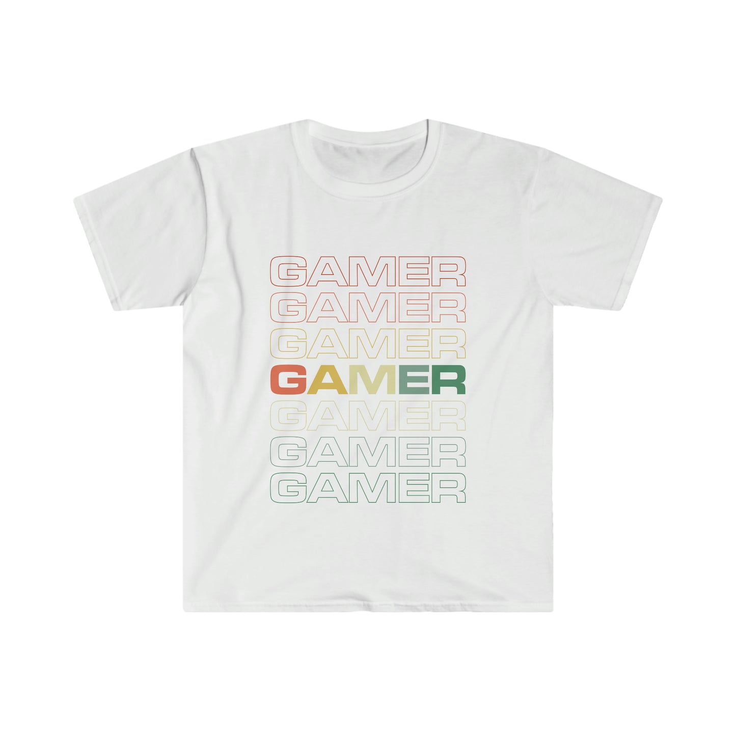 GAMER Camiseta unisex de estilo suave 