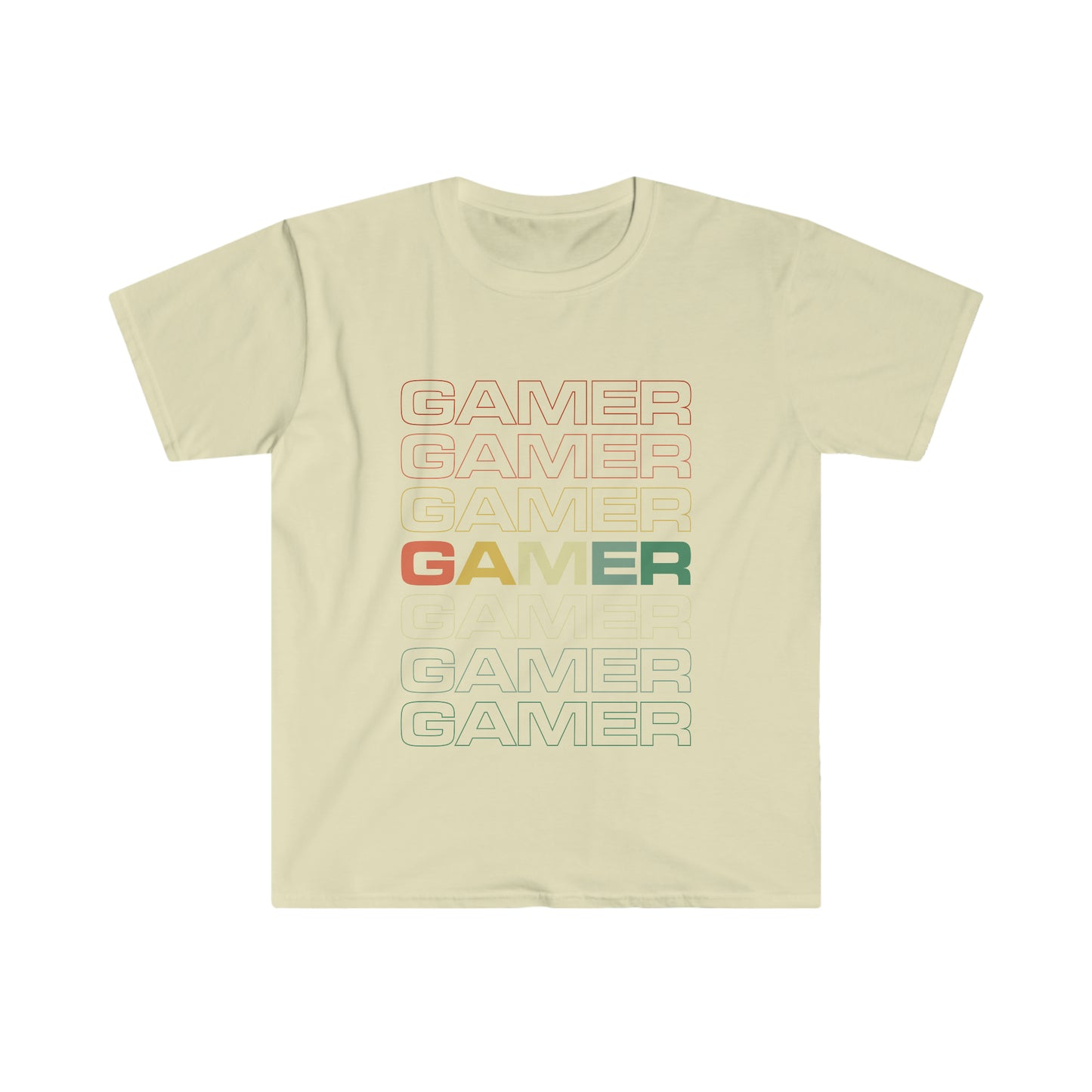 GAMER Camiseta unisex de estilo suave 