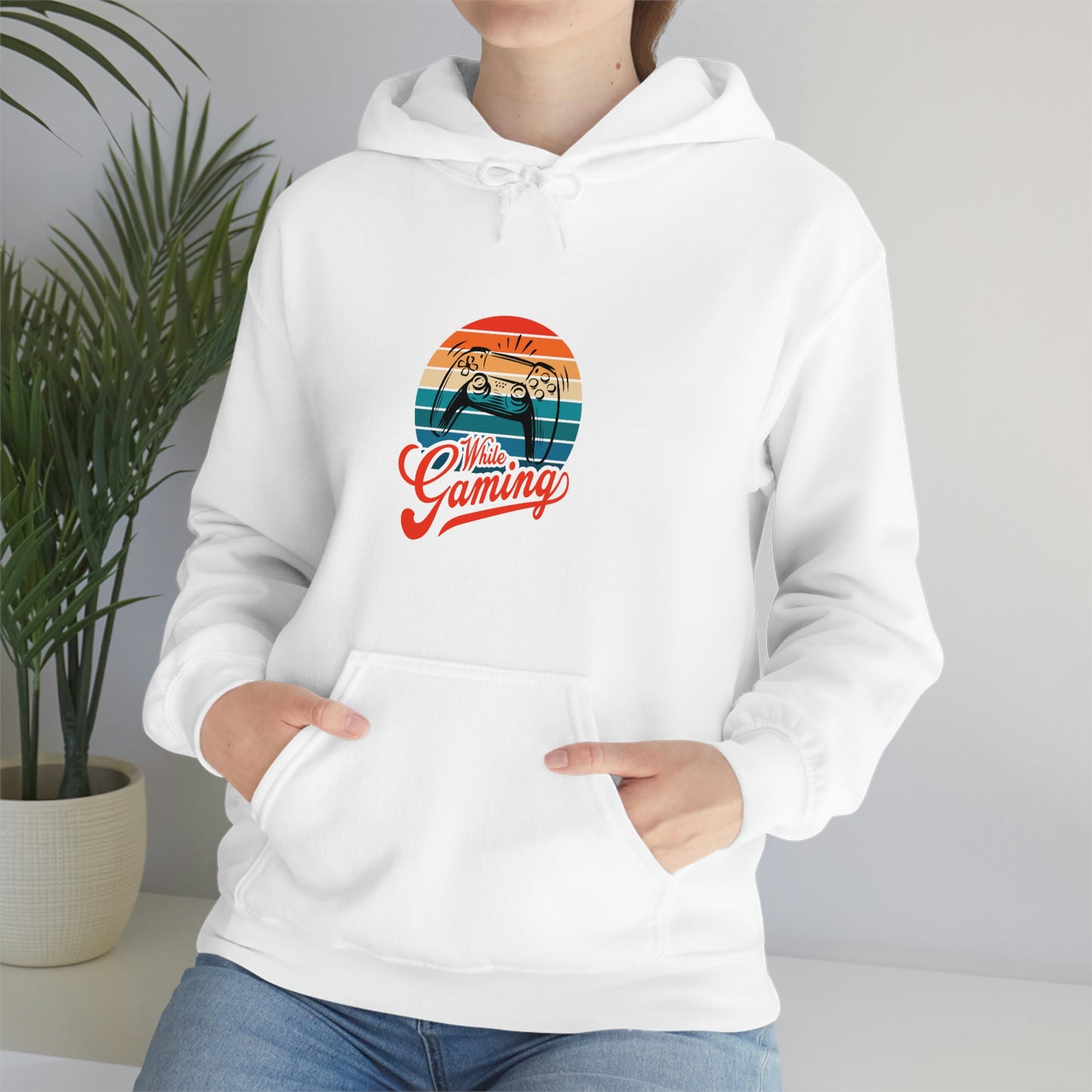 Sorry for what I said While Gaming Unisex Heavy Blend™ Hooded Sweatshirt