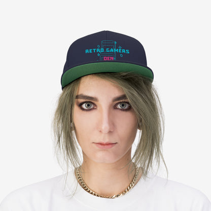 Gorra plana unisex Retro Gamers Den 