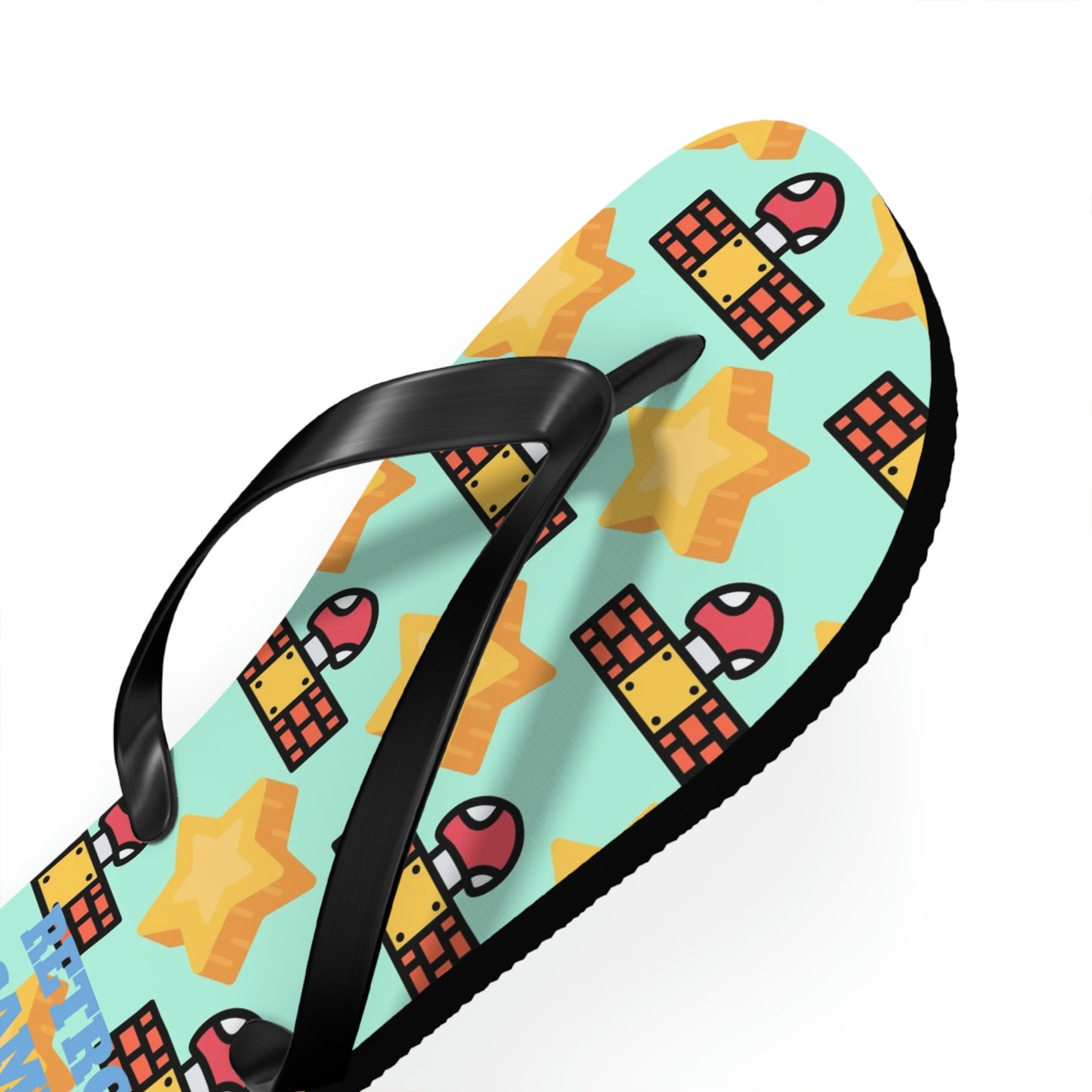 Mario World Flip Flops