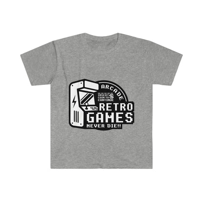 Retro Games camiseta blanca unisex Softstyle 