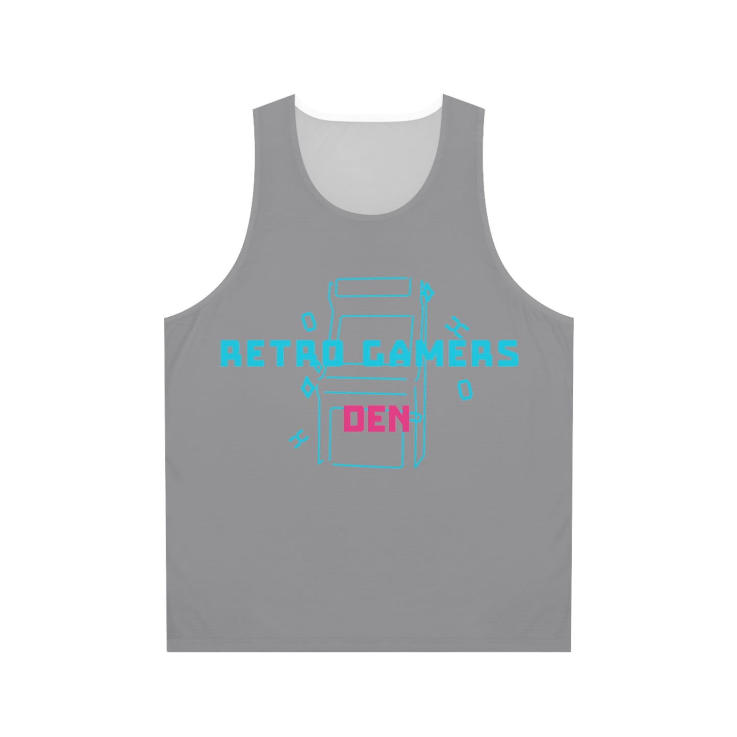 Retro Gamers Den Unisex Tank Top (AOP)