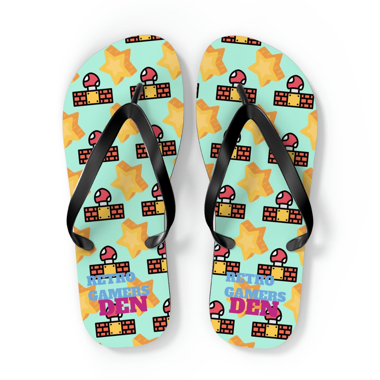 Mario World Flip Flops