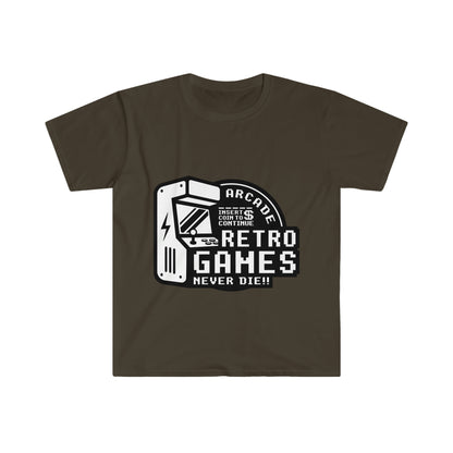 Retro Games camiseta blanca unisex Softstyle 