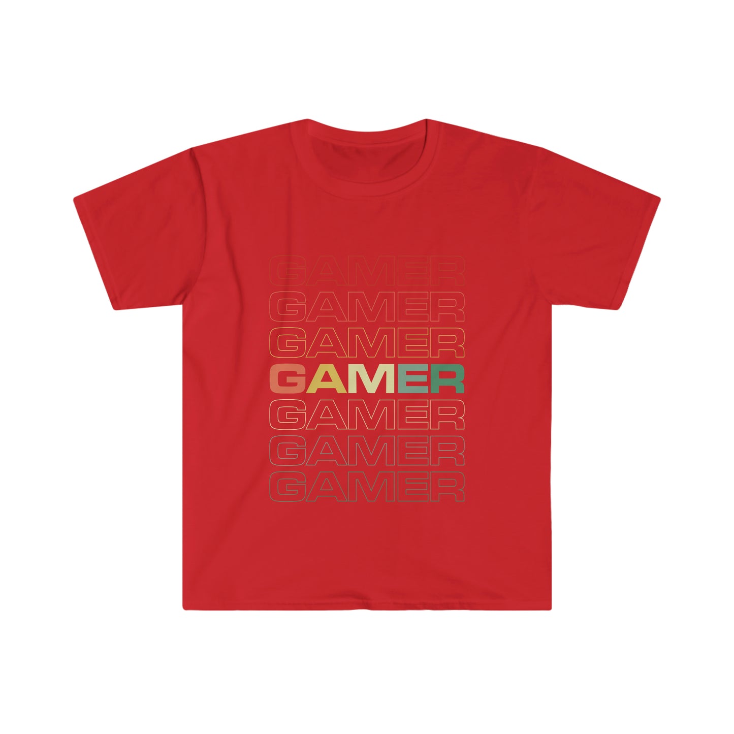 GAMER Camiseta unisex de estilo suave 