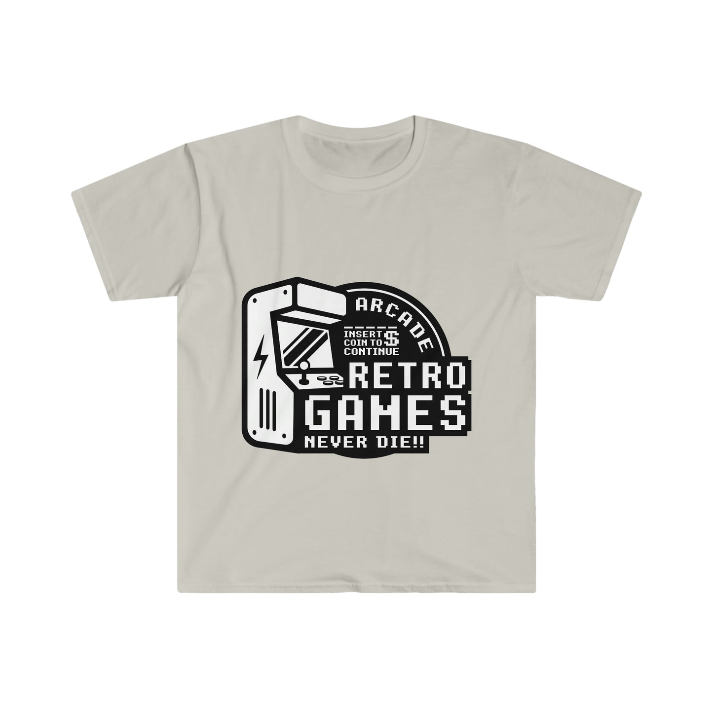 Retro Games camiseta blanca unisex Softstyle 