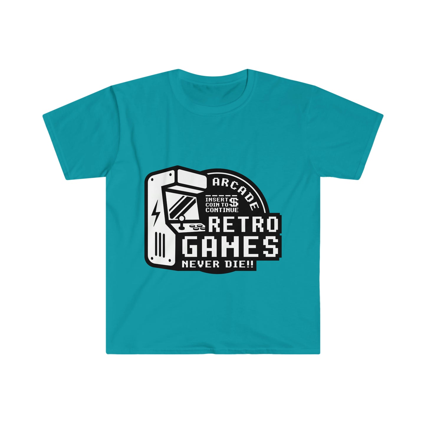 Retro Games camiseta blanca unisex Softstyle 