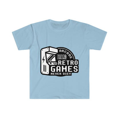 Retro Games camiseta blanca unisex Softstyle 