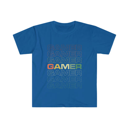 GAMER Camiseta unisex de estilo suave 