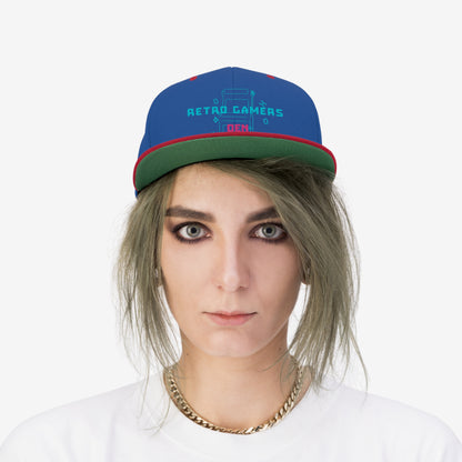 Gorra plana unisex Retro Gamers Den 