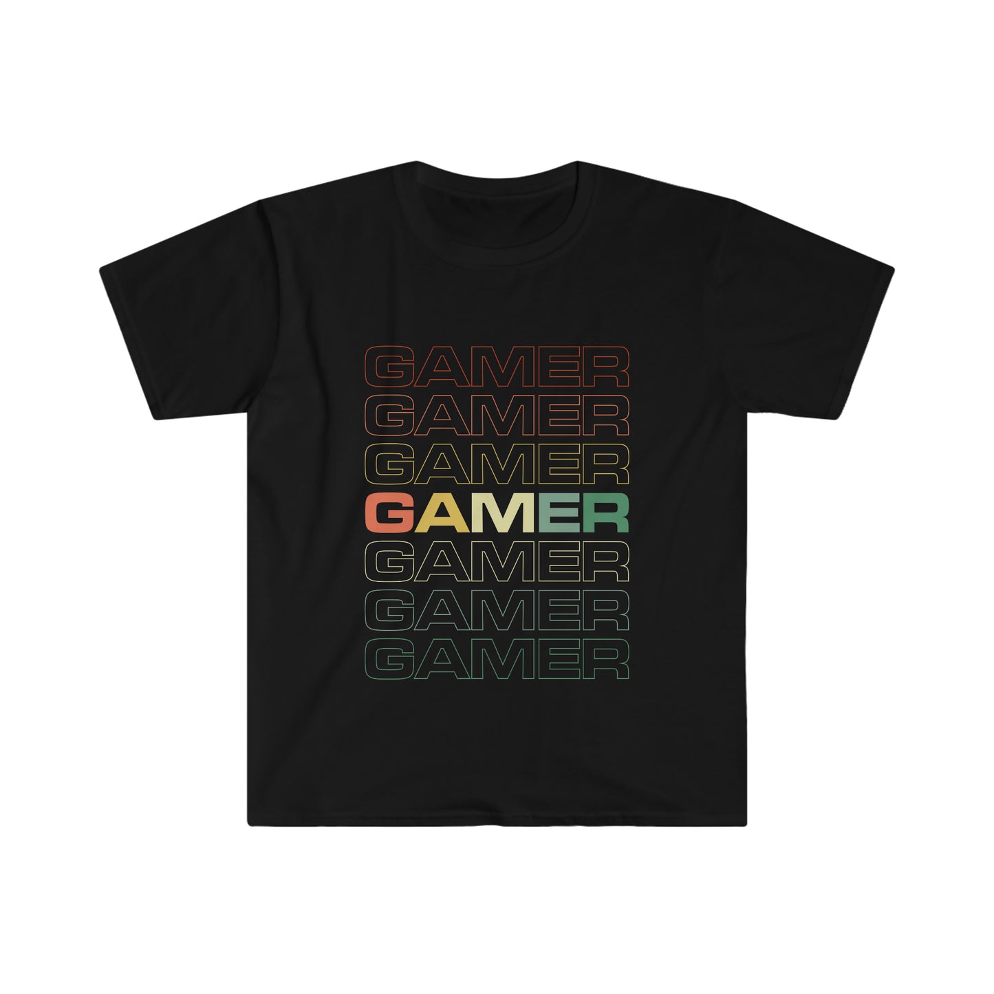 GAMER Camiseta unisex de estilo suave 