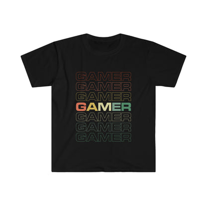 GAMER Camiseta unisex de estilo suave 