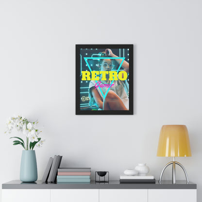 Retro Gamer  Framed Vertical Poster