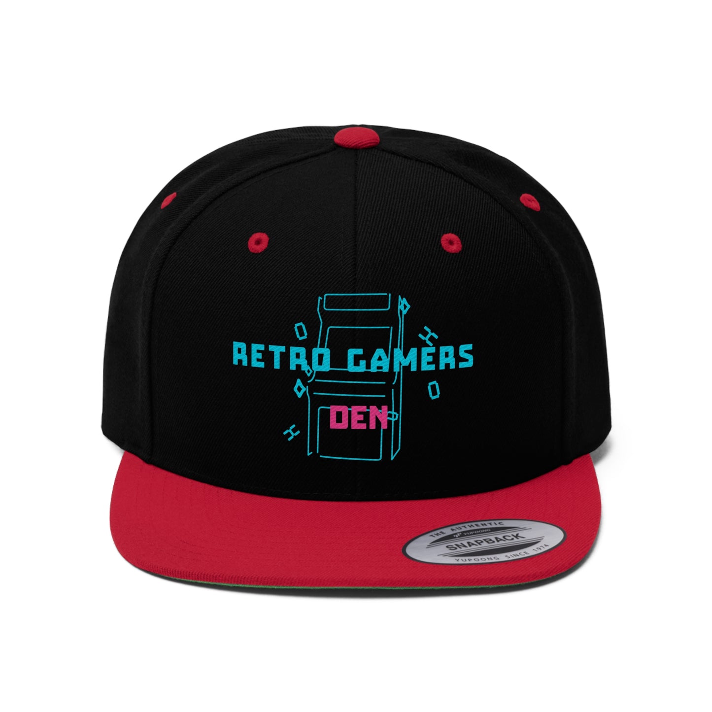 Retro Gamers Den Unisex Flat Bill Hat