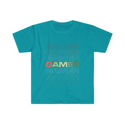 GAMER Camiseta unisex de estilo suave 