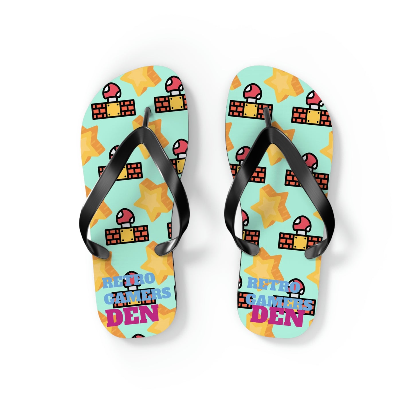 Mario World Flip Flops