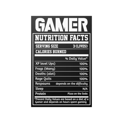 Gamer Nutrition Satin Posters (210gsm)